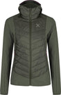Montura - TRACE HYBRID JACKET WOMAN — VERDE SALVIA/VINACCIA — Vista frontale 1