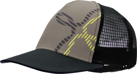 Montura - LOGO PRINT CAP — DESERT BEIGE/SUNNY LIME — Vista frontale 1