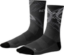 Montura - GRAPHIC LOGO SOCKS — BLACK/QUIET GREY — Vista frontale 1