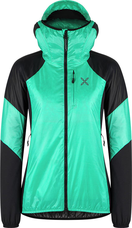 Montura - VERTIGO COMF. HOODED JKT WOM. — BRIGHT TEAL — Vista frontale 1
