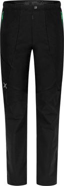 Montura - ROCKY 2 PANTS — BLACK/VIBE GREEN — Vista frontale 1