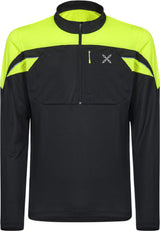 Montura - HIGH ZIP 2 MAGLIA — BLACK/GIALLO FLUO — Vista frontale 1