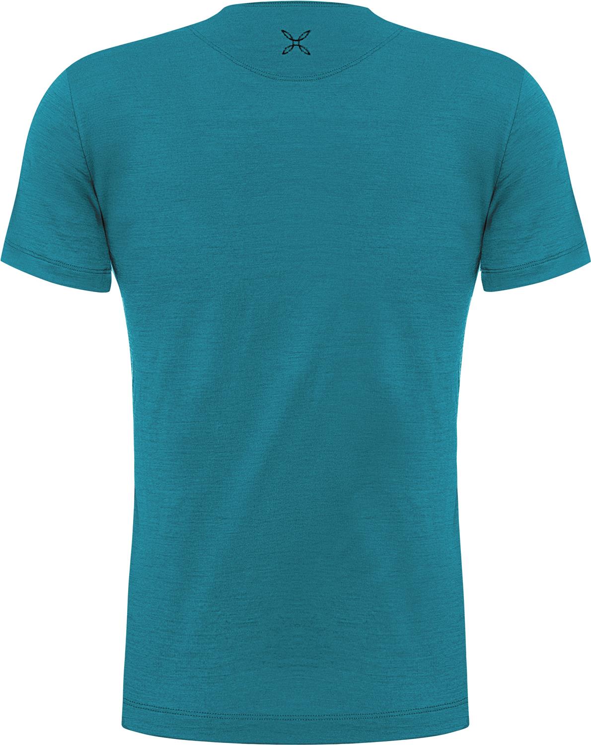 Montura - PEAKS MERINO T-SHIRT — STEEL BLUE — Vista posteriore 2