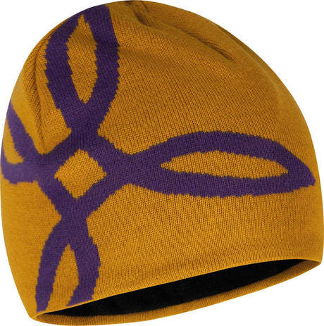 Montura - LOGO LINED BEANIE — MUSTARD/PETUNIA — Vista frontale 1