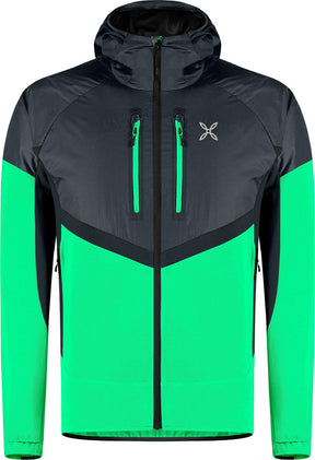 Montura - SPITZE HYBRID JACKET — VIBE GREEN/PIOMBO — Vista frontale 1