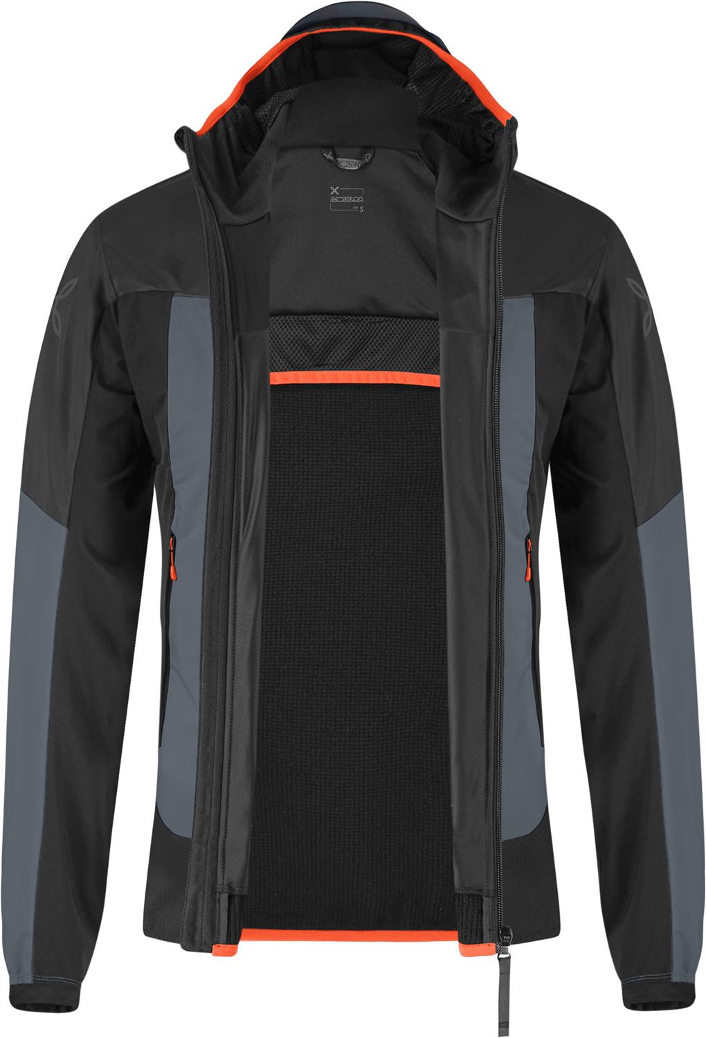 Montura - AIR ACTION HYBRID JACKET — PIOMBO/ORANGE — Immagine 4