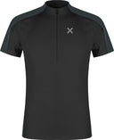 Montura - HADE ZIP T-SHIRT — BLACK/ANTRACITE — Vista frontale 1