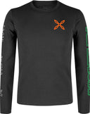 Montura - NEW WAY MAGLIA — BLACK/VIBE GREEN — Vista frontale 1