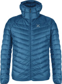 Montura - BREEZE HOODED DUVET JACKET — STEEL BLUE — Vista frontale 1