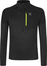 Montura - THERMAL GRID 2 ANORAK — BLACK/VERDE LIME — Vista frontale 1