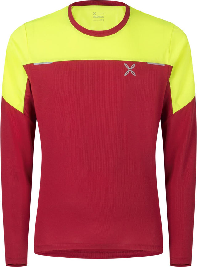 Montura - HIGH MAGLIA — ROSSO/GIALLO FLUO — Vista frontale 1