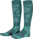 Montura - MERINO WOOL WARM SOCKS — VERDE FORESTA/BRIGHT TEAL — Vista frontale 1