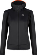 Montura - PULSE HOODED MAGLIA WOMAN — ANTRACITE/MELON — Vista frontale 1
