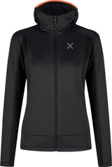 Montura - PULSE HOODED MAGLIA WOMAN — ANTRACITE/MELON — Vista frontale 1