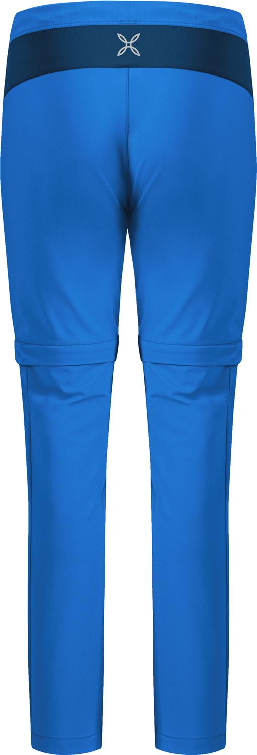 Montura - WALK ZIP OFF PANTS KIDS — CELESTE/DEEP BLUE — Vista posteriore 4