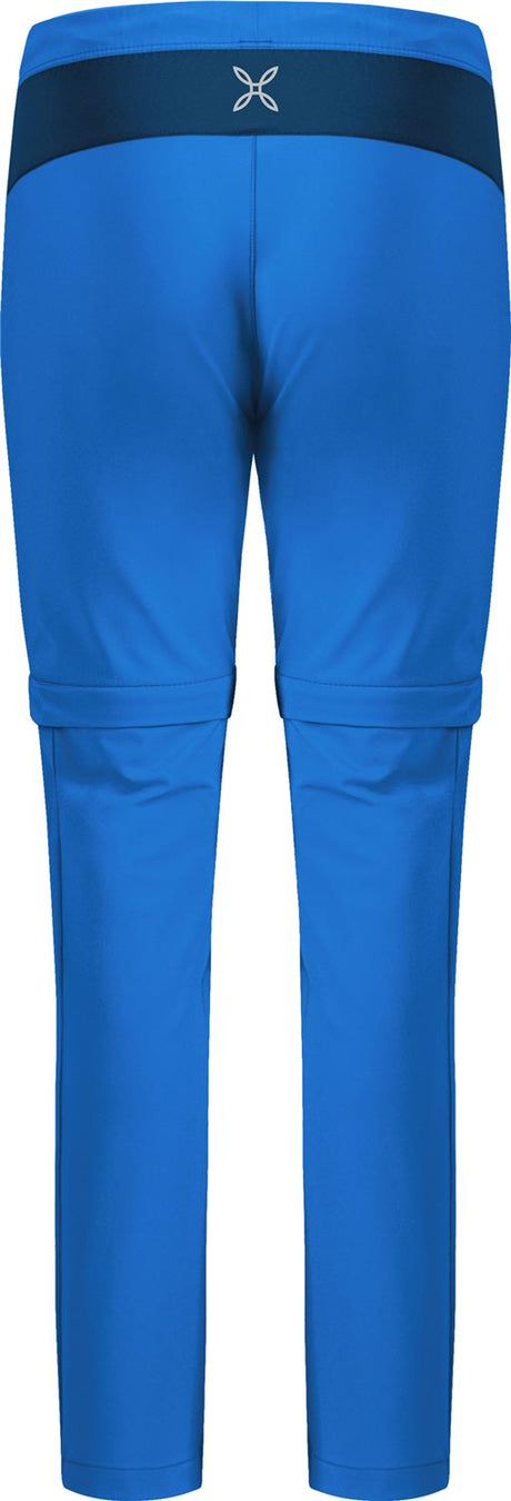 Montura - WALK ZIP OFF PANTS KIDS — CELESTE/DEEP BLUE — Vista posteriore 4