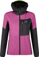 Montura - TRACCIA OCTA HOODED JACKET WOM — BATON ROUGE/SUNNY LIME — Vista frontale 1