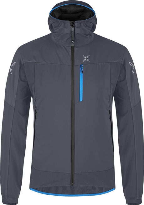 Montura - AIR ACTION HYBRID JACKET — GRAPHITE BLUE/B.BLUE — Vista frontale 1
