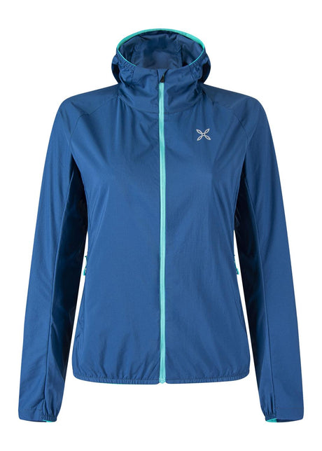 Montura - AIR TRAVEL JACKET WOMAN — DEEP BLUE/CARE BLUE — Vista frontale 1