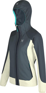 Montura - DOLOMITI WIND HOODED JACKET W. — GRAPHITE BLUE/TURQUOISE — Immagine 2
