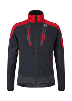 Montura - BRAVE 2 JACKET — NERO/ROSSO — Vista frontale 1