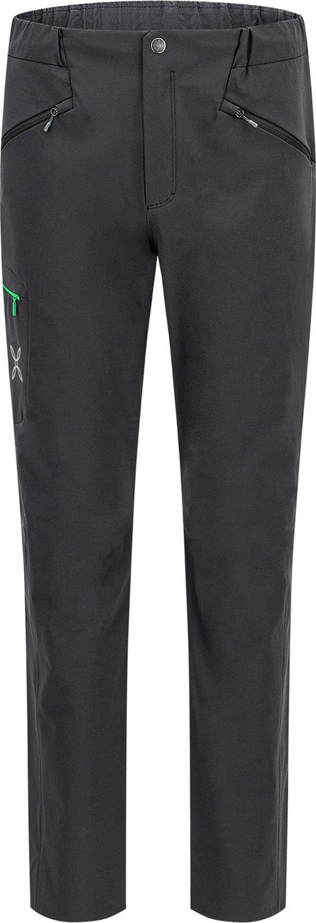 Montura - VERTIGO BRIGHT PANTS — ANTRACITE/VIBE GREEN — Vista frontale 1