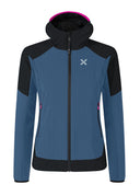 Montura - WIND REVOLUTION HOODY JACKET W — DEEP BLUE/INTENSE VIOLET — Vista frontale 1
