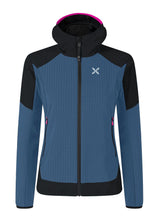Montura - WIND REVOLUTION HOODY JACKET W — DEEP BLUE/INTENSE VIOLET — Vista frontale 1