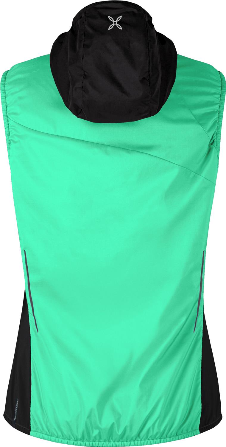Montura - TRACCIA OCTA HOODED VEST WOMAN — BRIGHT TEAL/SHELL — Vista posteriore 3
