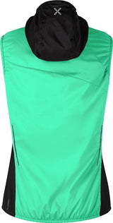 Montura - TRACCIA OCTA HOODED VEST WOMAN — BRIGHT TEAL/SHELL — Vista posteriore 3