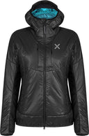 Montura - FORCE PRIMALOFT JACKET WOMAN — BLACK/TURQUOISE — Vista frontale 1