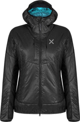 Montura - FORCE PRIMALOFT JACKET WOMAN — BLACK/TURQUOISE — Vista frontale 1