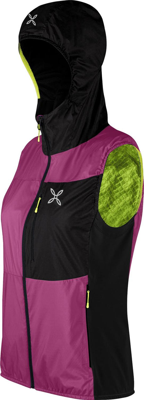 Montura - TRACCIA OCTA HOODED VEST WOMAN — BATON ROUGE/SUNNY LIME — Immagine 2