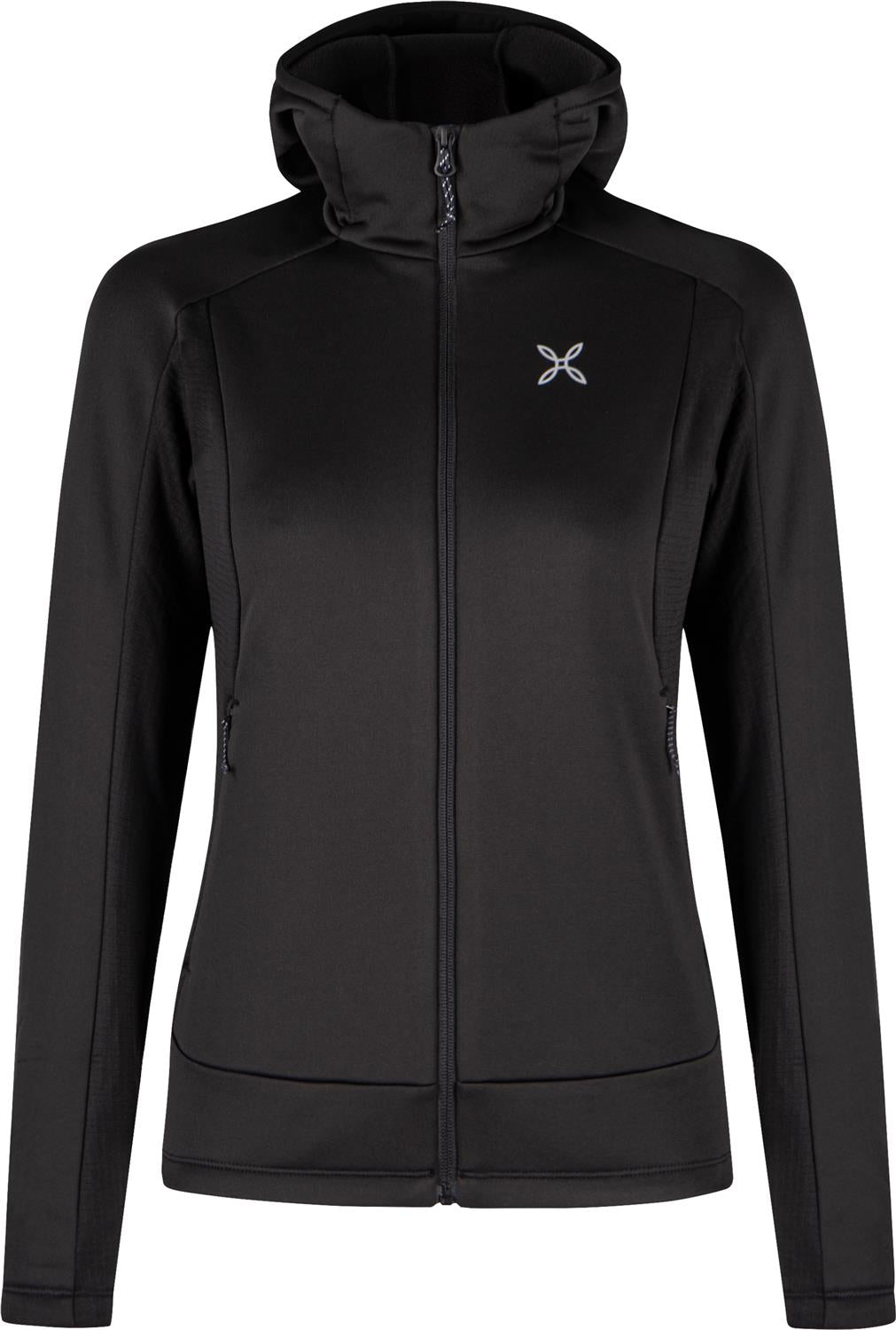 Montura - PULSE HOODED MAGLIA WOMAN — BLACK — Vista frontale 1