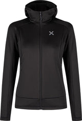 Montura - PULSE HOODED MAGLIA WOMAN — BLACK — Vista frontale 1