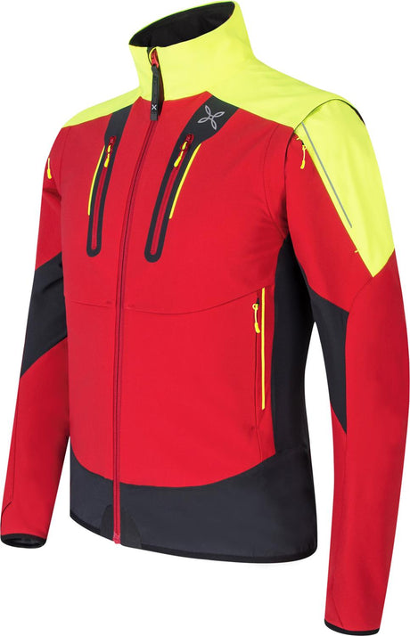 Montura - BRAVE 3 JACKET — ROSSO/GIALLO FLUO — Immagine 4