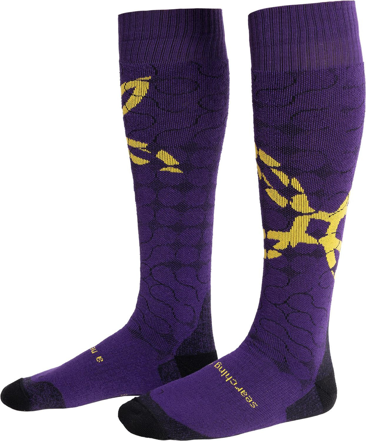 Montura - SNOW SOCKS — PETUNIA/MUSTARD — Vista frontale 1
