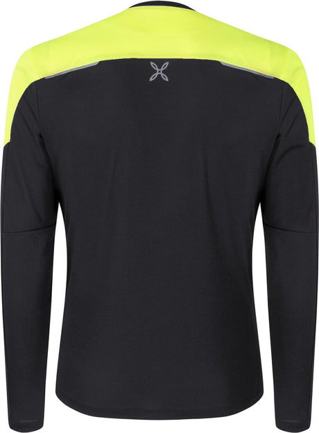 Montura - HIGH MAGLIA — BLACK/GIALLO FLUO — Vista posteriore 2