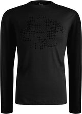 Montura - MERINO DOT L/S TEE — BLACK — Vista frontale 1