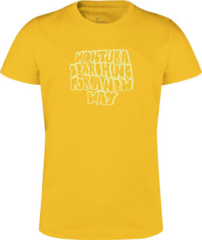 Montura - KNOTS T-SHIRT KIDS — MUSTARD — Vista frontale 1