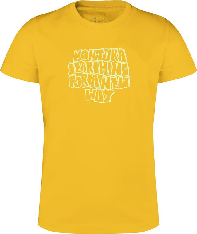 Montura - KNOTS T-SHIRT KIDS — MUSTARD — Vista frontale 1