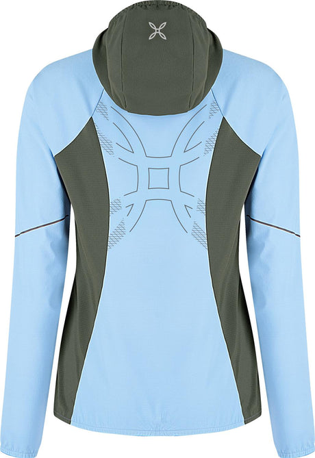 Montura - FLASH HOODED JACKET WOMAN — DUSK/VERDE SALVIA — Vista posteriore 3