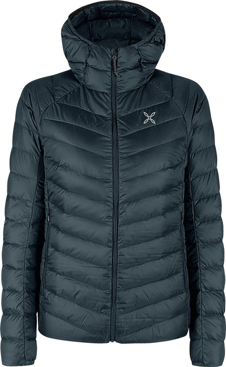 Montura - BREEZE HOODED DUVET JACKET WOM — BLUEBERRY — Vista frontale 1