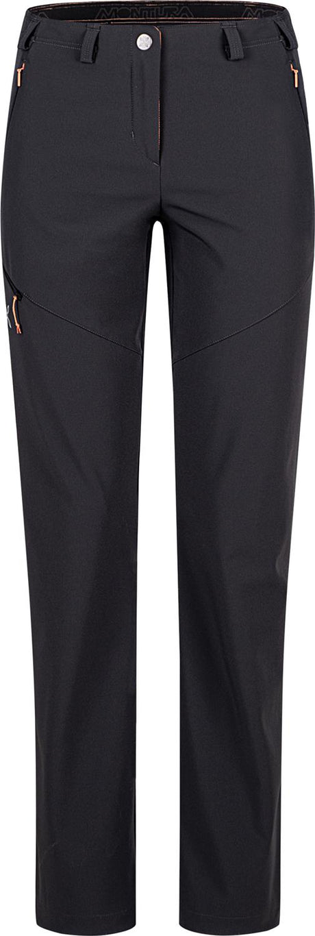 Montura - BREEZE PANTS WOMAN — ANTRACITE/MELON — Vista frontale 1