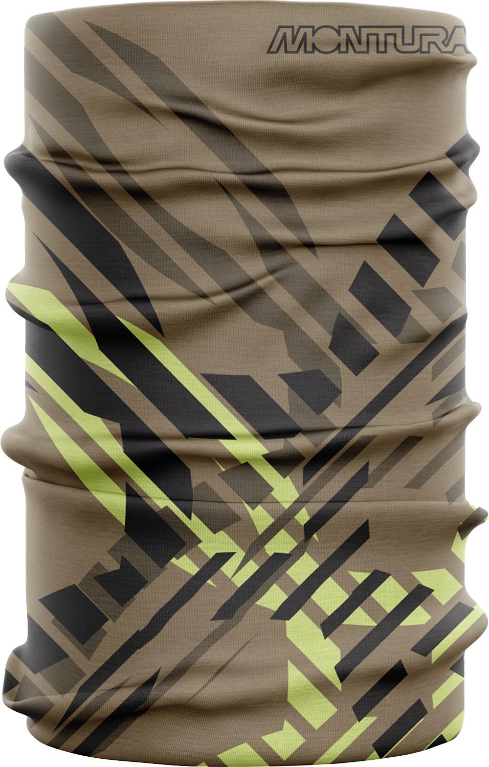 Montura - PEEKA NECK TUBE — DESERT BEIGE/SUNNY LIME — Vista frontale 1