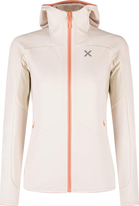 Montura - SMOOTH 2 HOODED MAGLIA WOMAN — SHELL/MELON — Vista frontale 1
