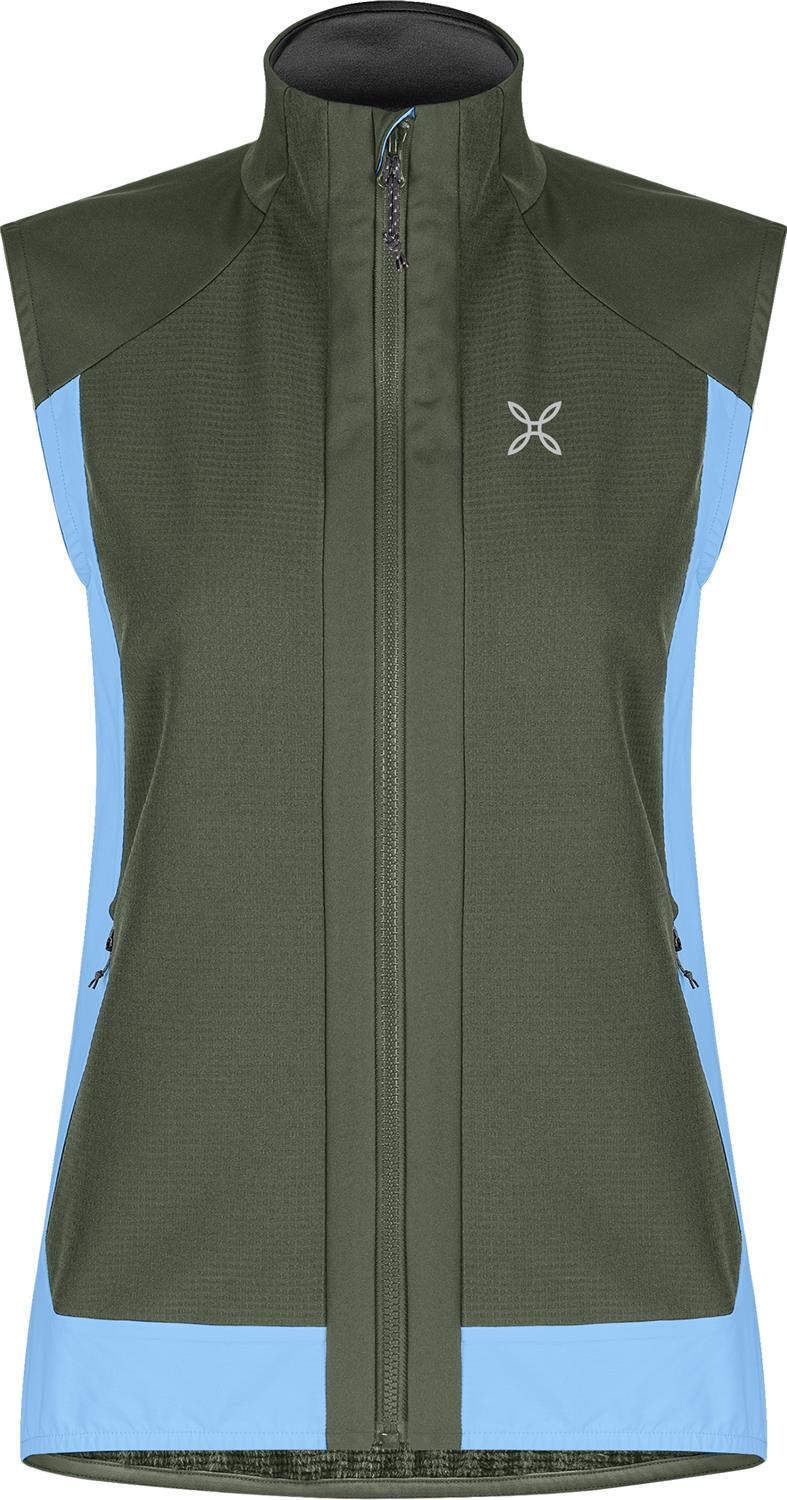 Montura - DOLOMITI WIND VEST WOMAN — VERDE SALVIA/DUSK — Vista frontale 1