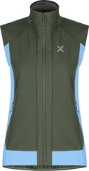 Montura - DOLOMITI WIND VEST WOMAN — VERDE SALVIA/DUSK — Vista frontale 1