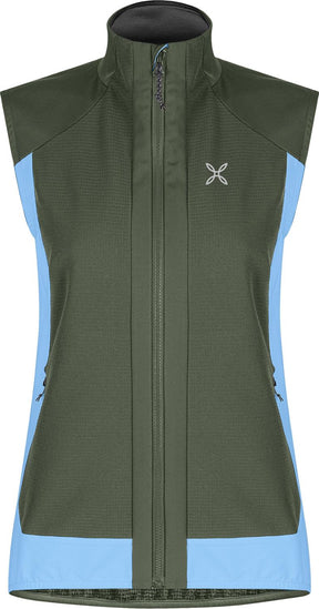 Montura - DOLOMITI WIND VEST WOMAN — VERDE SALVIA/DUSK — Vista frontale 1