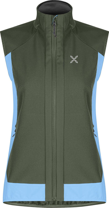 Montura - DOLOMITI WIND VEST WOMAN — VERDE SALVIA/DUSK — Vista frontale 1